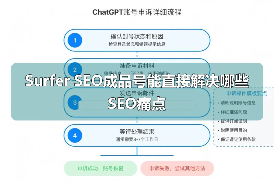 Surfer SEO成品号能直接解决哪些SEO痛点